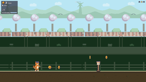 Une partie sur Bloom Meadow, le monde dont le parcours se termine par Giant Hare