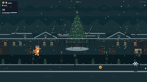 Une partie sur Christmas Lane, le monde dont le parcours se termine par Gingerbread Giant