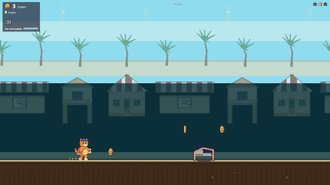 Une partie sur Sunny Tide, le monde dont le parcours se termine par Captain Crab